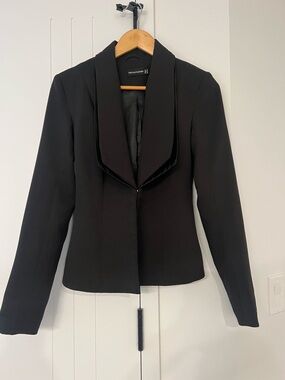 PrettyLittleThing Black Shawl Collar Blazer